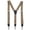 Khaki, variant on Men Y-Back Suspenders, 1.38 Inch Adjustable Heavy Duty Braces with Swivel Hooks