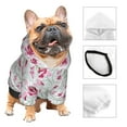 Uemuo Lilies Flowers for Winter Dog Hoodie Sweatshirts with Pockets