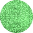 thumbnail image 1 of Ahgly Company Indoor Round Abstract Emerald Green Contemporary Area Rugs, 5' Round, 1 of 4
