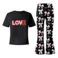 thumbnail image 4 of Tiijoy Valentine's Day Girls 2-Piece Short Sleeve T Shirt Flared Pants Outfits, Sizes 9-10, 4 of 4
