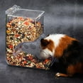 Mairbeon Hamster Rabbit Hedgehog Food Dispenser Acrylic Clear Automatic