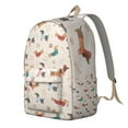thumbnail image 2 of Dachshund Backpack for School,Cute School Bag,Schoolbag with Adjustable Shoulder Straps & Padded Back,15.7"x11.8"x5.5", 2 of 5