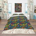 thumbnail image 2 of Designart 'Multicolor Mosaic Pattern' Bohemian & Eclectic Duvet Cover Set, 2 of 4