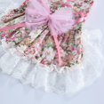 thumbnail image 6 of Flower Dog Dress for Pet Clothes Birthday Party Doggie Sundress Puppy Lace Clothes Pink, 6 of 8