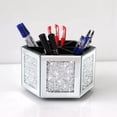 thumbnail image 4 of Rotatable Multifunctional Jewelry Utensil Holder - Hexagon Makeup Organizer with  Mirror Decor, 4 of 6