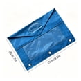thumbnail image 3 of yulier Binder Pencil Pouch, Pencil Pouch for 3 Ring Binder, 3 Hole Pencil Case, Clear Window Pencil Bag with 3 Reinforced Grommets, Office College Stationery Pen Bag, 3 of 5