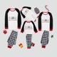 thumbnail image 1 of Pijamas familiares a juego de Navidad, conjunto de pijamas blancos de árbol hermoso de Feliz Navidad, 1 of 4