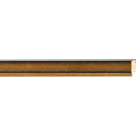 Picture Frame Moulding (Wood) 18Ft Bundle - Traditional Antique Gold Finish - 1.25" Width - 7/16"