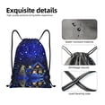 thumbnail image 5 of Drawstring Backpack - Christmas Night Splash Proof Small Drawstring Gym Bag for Women Men, Cinch Sports String Bag Backpack for Travel Swimming Beach, 5 of 8