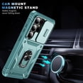 thumbnail image 5 of ELEHOLD Case for Samsung Galaxy S26 Ultra, Slide Camera Cover, Rugged Shockproof Case with 360° Ring Kickstand, Tempered Glass Screen Protector Included,G, 5 of 9