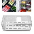 thumbnail image 1 of Boîte de Rangement de Réfrigérateur, Support de Rangement de Réfrigérateur avec la Boîte de Conservation de Récipient de Stockage de Fruits de Vidange, 1 of 8