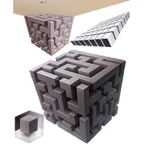 3D Optical Illusion Wall Decal - 3D Corner Wall Art, Removable Peel and Stick Graphic Walls Art, Whimsical Stereoscopic Cube Wallpaper for Living Room, Office, Gallery - That Reshapes Reality