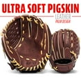thumbnail image 4 of Franklin Sports RTP Pro Baseball Glove, 10 in, Brown/Camel Pigskin, Right Hand Throw, 4 of 7
