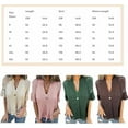 thumbnail image 5 of Hollow V-Neck Single Button Loose Short Sleeves, Women's Crochet Cardigan Blouse, Lace Cardigan for Women, 5 of 5