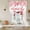 Red White, variant on Valentine's Day Balloon Curtains for Bedroom/Front Door/Bathroom, Gnomes Roses Loves Romantic Watercolor Tie Up Curtains 63 Inch Length Light Filtering Kitchen Curtains Shades for Windows 46"x63"