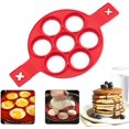 thumbnail image 3 of Jinsinto Pancake Molds Silicone Baking Mould Nonstick Round Egg Rings, 3 of 4