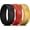 3 Pack-Black+Dark Red+Gold, variant on Silicone Wedding Rings For Men Women, 6.6mm Wide 1.8mm Ultra Thin Maple Leaf Design Rubber Wedding Bands, Black, Breathable Comfort Fit Size 7
