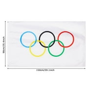 Hangable Fade Resistant for Garden Patio Yard Indoor Decoration Olympic Decorations Olympics Game Flag Polyester Fabric Outdoor Banner
