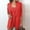 Red, variant on WXLWZYWL Womens Suits Blazer and Pants Solid Long Sleeve Cardigan Coat Pocket Vest Shorts Suit Orange