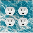 thumbnail image 4 of Metal Light Switch Plate Outlet Cover (Image of Marble Blue MAR015), 4 of 24