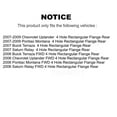 thumbnail image 2 of Kugel Front Rear Wheel Bearing & Hub Assembly Kit for Car Pontiac Montana Chevrolet Uplander Buick Terraza Saturn Relay 4 Hole Rectangular Flange - Left Right Side (Driver Passenger) K70-101228, 2 of 11