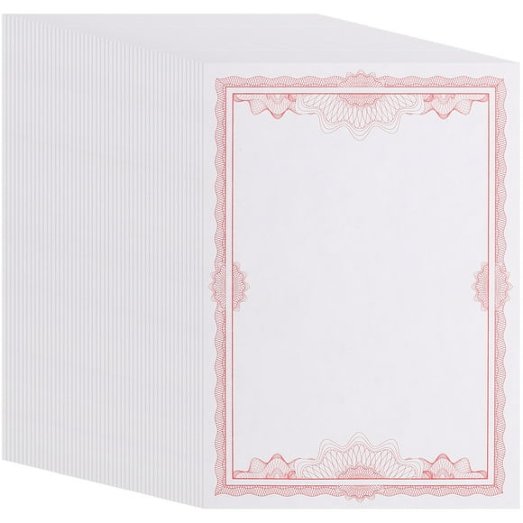 50 hojas Certificado en blanco Paper Premio imprimible Certificado de papel Papel interior para uso de la oficina
