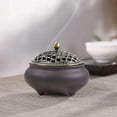 thumbnail image 2 of Ceramic Incense Burner, Incense Burner, Incense Stick Holder, Round Chinese Porcelain Incense Bowl With Fireproof Mat And Metal Lid For Home Decor Gif, 2 of 5