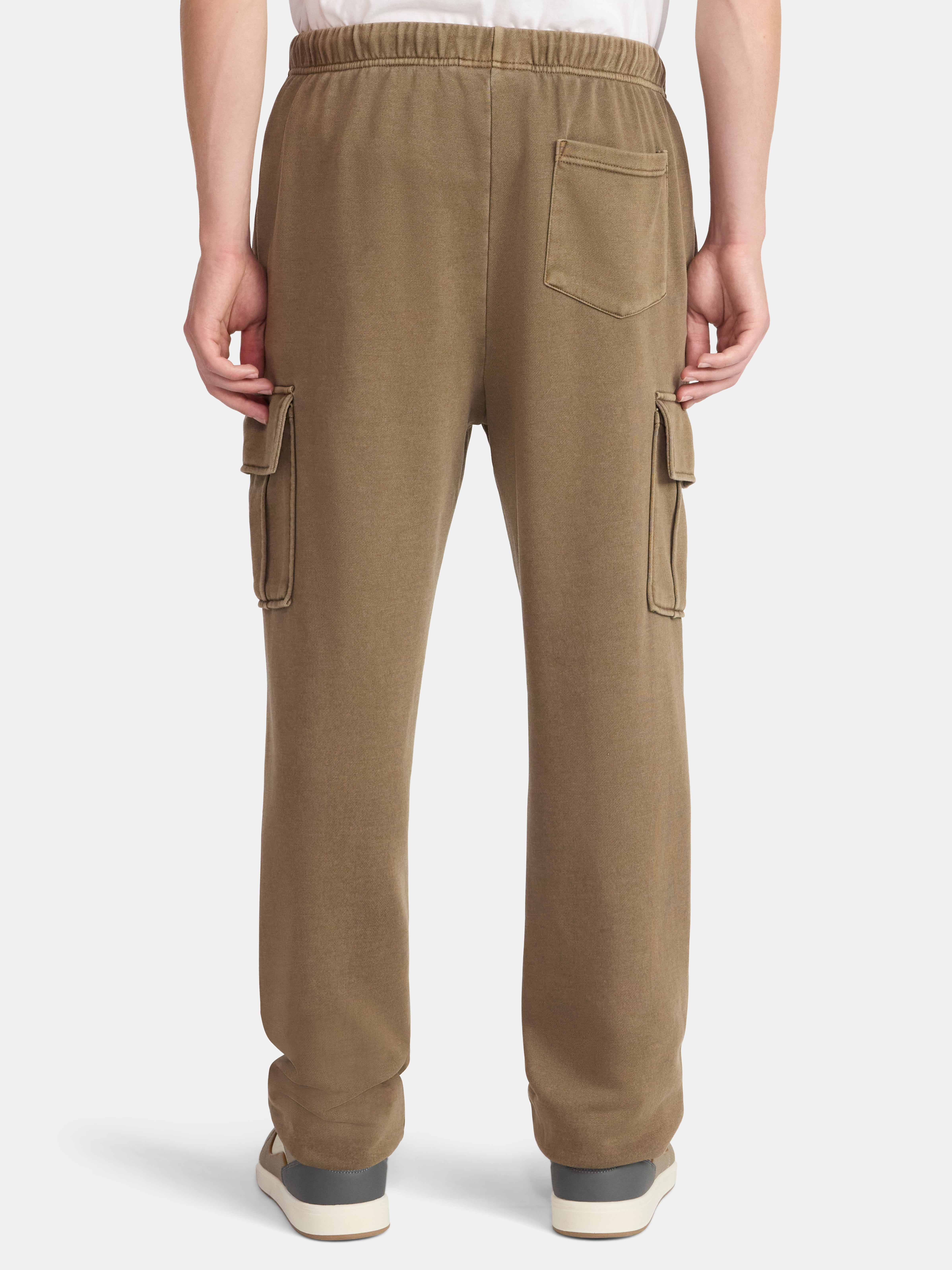 No Boundaries Fleece Cargo Jogger Pants, 30'' Inseam, Men's & Big Men's