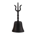 thumbnail image 2 of Campana de mango Campana de instrumento musical budista taoísta clásico de latón Negro Sharpla Campanilla, 2 of 8