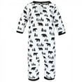 thumbnail image 3 of Hudson Baby Infant Boy Premium Quilted Coveralls, Bear Gray Black, 6-9 Months, 3 of 4