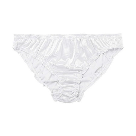 Vblhal Winter Big Sale Stretchy Low Waisted Panties for Women Ice Silk Bikini Briefs 2024 Simple Solid Underpants Full Coverage Briefs