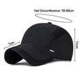 thumbnail image 2 of Unisex Quick Dry Cotton Sun Hat Baseball Cap Snapback Hats Mesh NAVY, 2 of 8