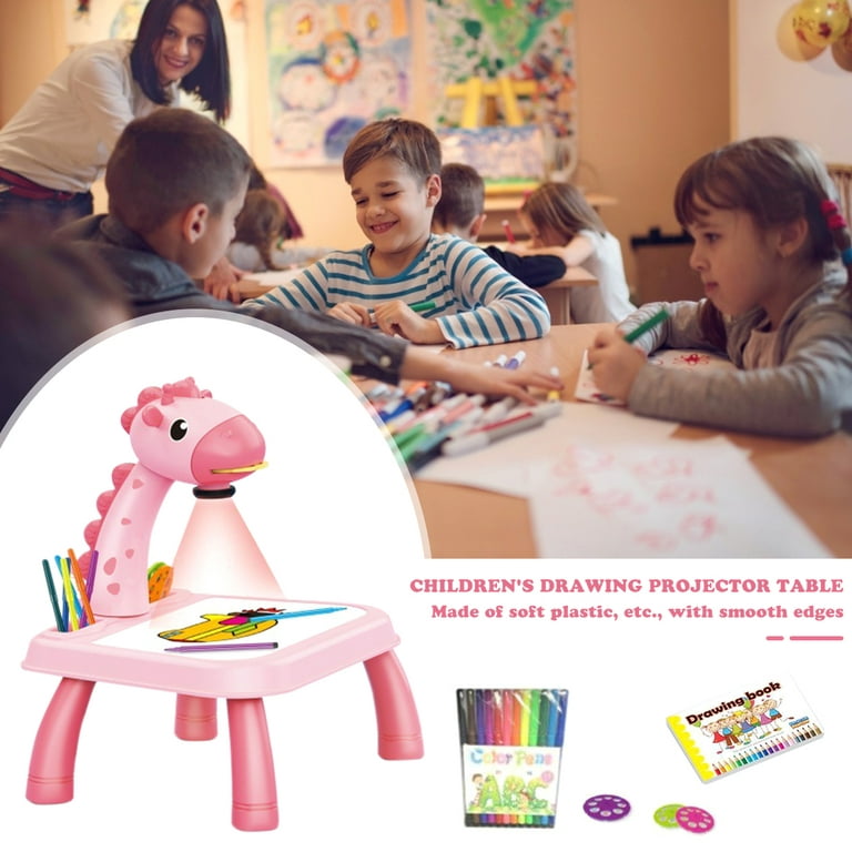 Kids Drawing Projector, Trace and Draw Projector Toy Drawing Board Tracing  Desk Learn to Draw Sketch Machine Art Tracing Projector, Educational Drawing  Playset for Kids Boys Girls 
