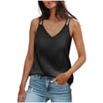 thumbnail image 2 of Tank Top Women Sleeveless V Neck Fitting Basic Tops Summer Going Out Tops, 2 of 7