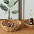 thumbnail image 3 of 2pcs L Size Wicker Bread Basket Wicker Fruit Baskets Natural Wicker Bowl Willow Woven Bread Basket Bread Serving Basket, 3 of 10