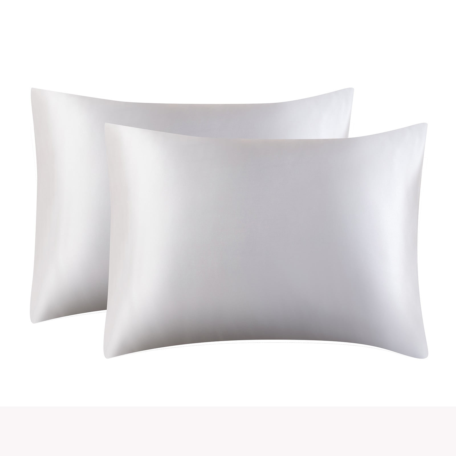 Weloille Faux Silk Pillowcase Set 20x26 in 2Pcs Envelope Closure, Beauty Sleep Pillow Cases for Hair and Skin Care, Multiple Colors Home Essentials