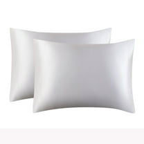 KQJQS Luxurious Simulated Silk Pillowcase - Set of 2, 20x26 Inches, With Envelope Closure, Perfect Gift for Women and Men