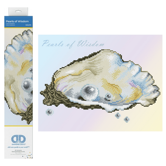 Diamond Dotz Pearls of Wisdom Diamond Painting Kits for Adults - Diamond Art Kits a Relaxing Creative Craft Kit with Dotz Gems 14x10