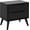 Black, variant on Night Stand Fully Assembled 2-Drawer Mid Century Modern Solid Wood Nightstand, 24" Tall Bedside Table with Storage for Bedroom, White