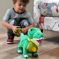 thumbnail image 4 of Kid Connection Electronic Walking Pet, 9" Tall Dinosaur, Green, Toddler Toys, 4 of 10
