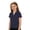 Navy, variant on Girls Polo Shirt Short Sleeve V Neck Collared Tops Short Sleeve Preppy Plain Casual Summer Shirts (3-14y)