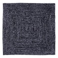 thumbnail image 3 of Better Trends 72" Square Braided Rug 100% Polyester Durable and Stain Resistant Reversible Indoor Area Utility Rug, Chenille Tweed Collection - Black & Gray, 3 of 3