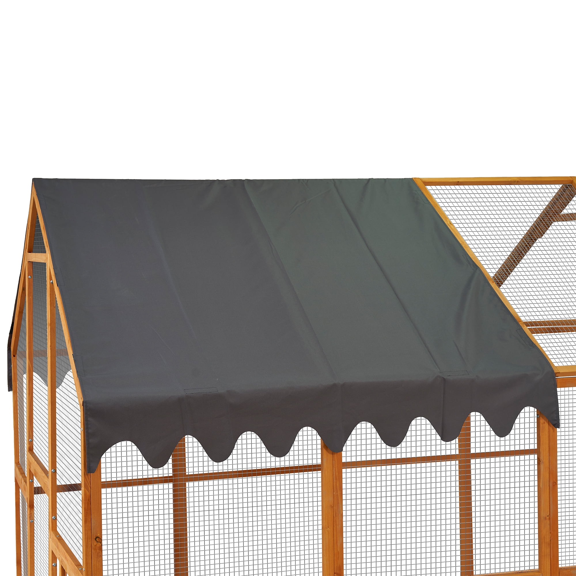 Pefilos 110" Large Outdoor Cat Cage, Weatherproof Cat Run Enclosure, Wood Cat Houses Catio Kitten Condo Backyard Shelter, Orange Pefilos 110" Large Outdoor Cat Cage, Weatherproof Cat Run Enclosure, Wood Cat Houses Catio Kitten Condo Backyard Shelter, Orange
