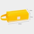 thumbnail image 2 of Estuche para bolígrafo, bolsa con cremallera de gran capacidad, soporte duradero para papelería, 2 of 5