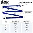 thumbnail image 4 of DDOXX Nylon Dog Leash - 6.6 ft, 3-Way Adjustable Leash Dogs - L (Blue), 4 of 5