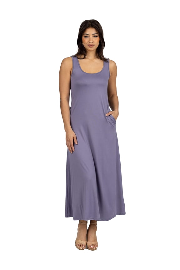 Womens Sleeveless Maxi Dress