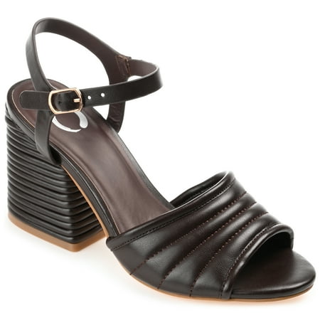 

Journee Collection Womens Charmaine Tru Comfort Foam Layered Block Heel Sandals