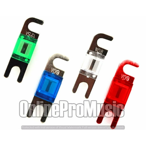 Absolute AFS80 4 Pack of 80 AMP Gold AFS Fuses