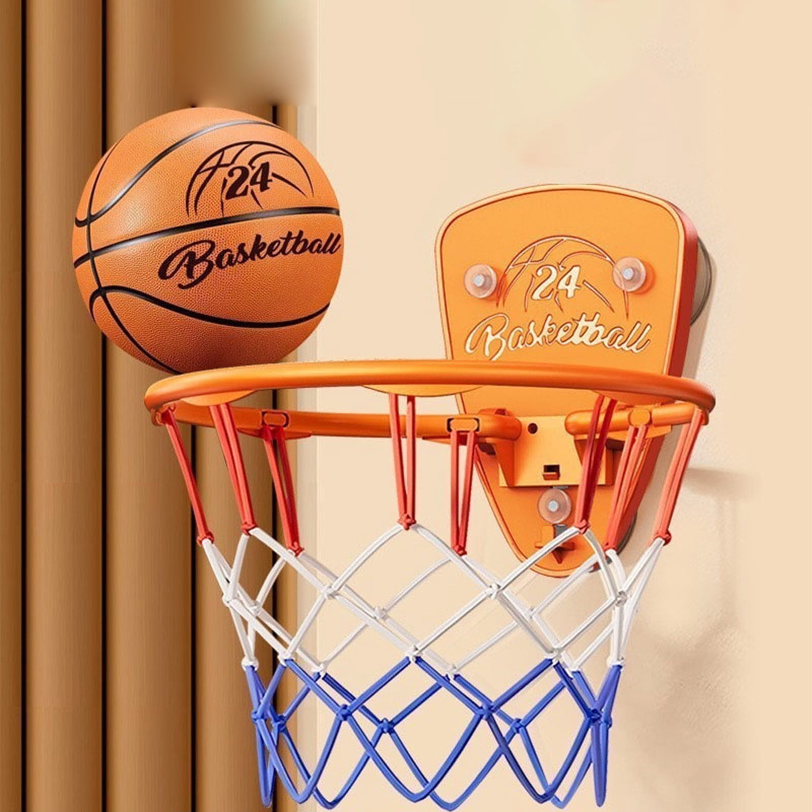 Mini Panier De Basket SKLZ Pro – Accroche-porte, Jante 9″ à Ressort, Panneau Polycarbonate 45,7×30,5 Cm, Ballon Inclus