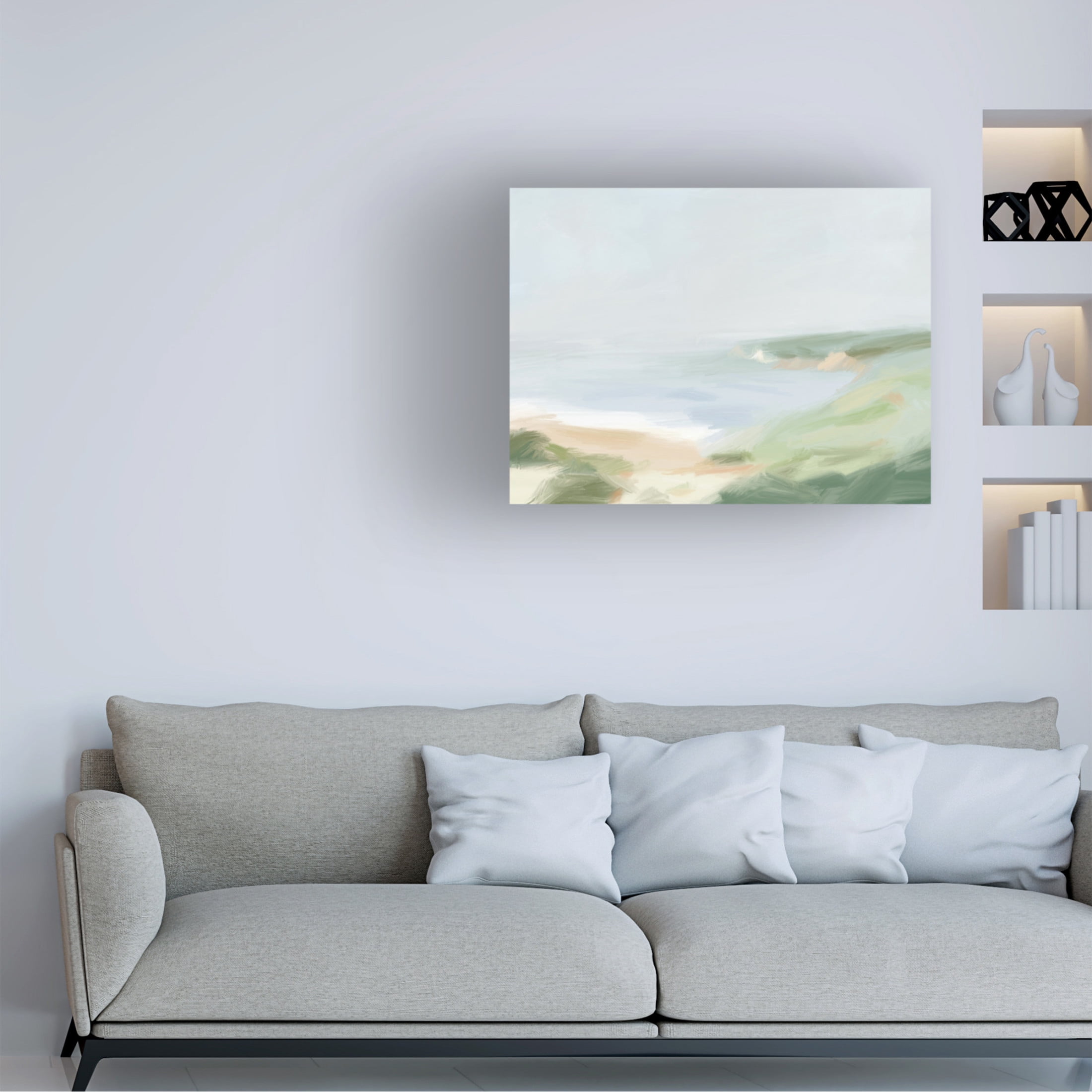 Trademark Fine Art Victoria Barnes Soft Cliffside II Canvas Wall Art